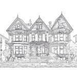 Victorian Houses Coloring Book