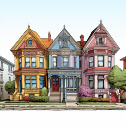 Victorian Houses Coloring Book - Origin image