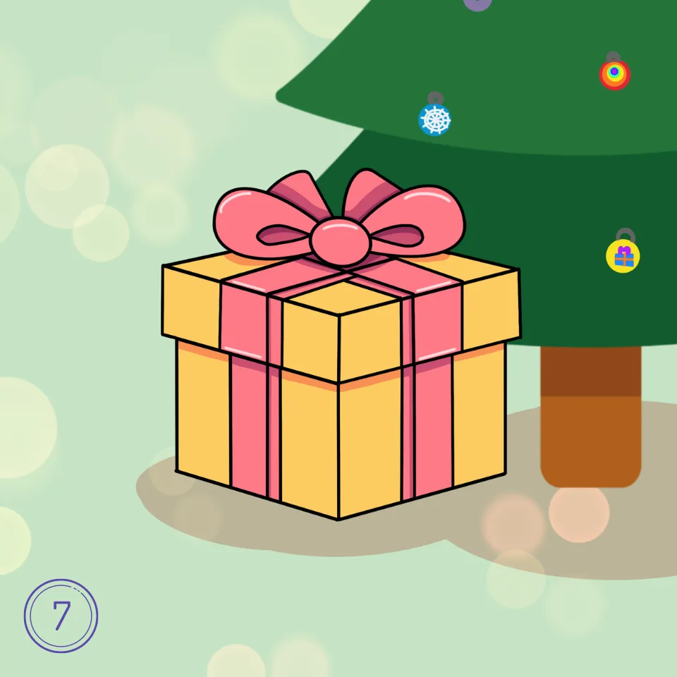 Wie Man Ein Geschenk Malt Schritt 7