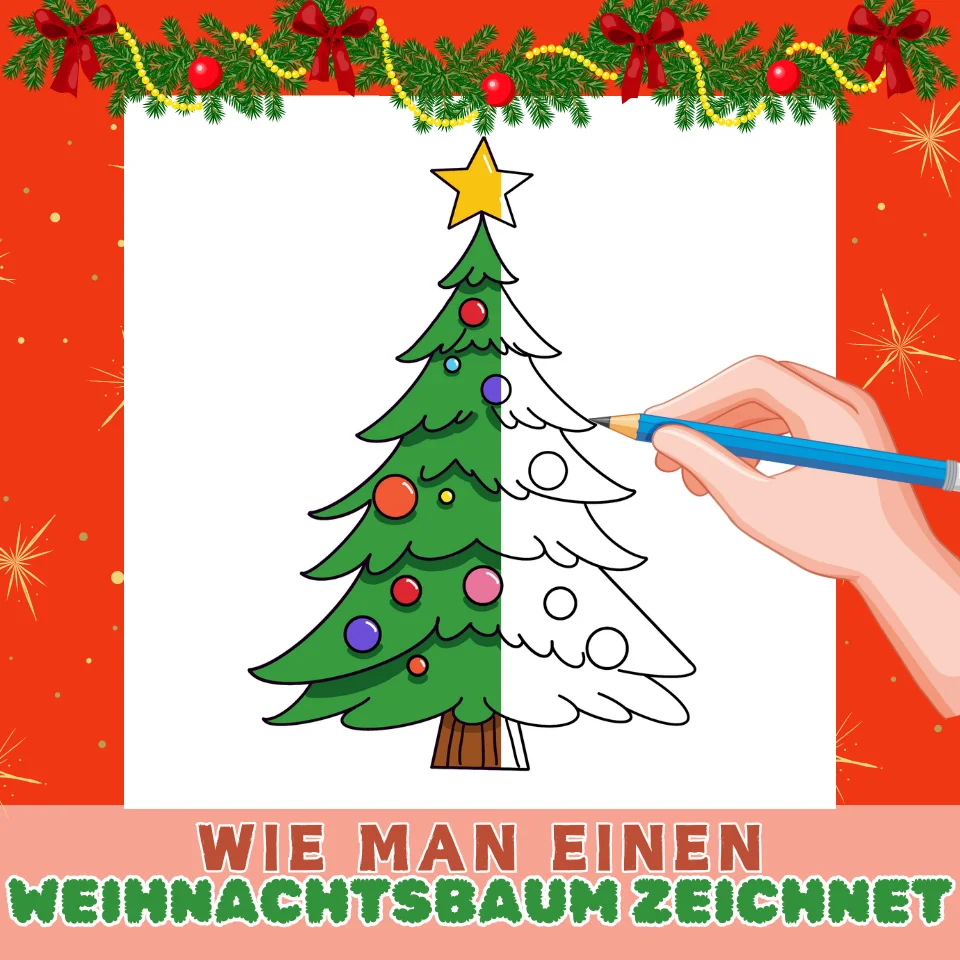Wie Zeichnet Man Einen Weihnachtsbaum