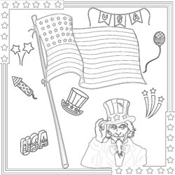 Best Flag Coloring Page - Printable Coloring page