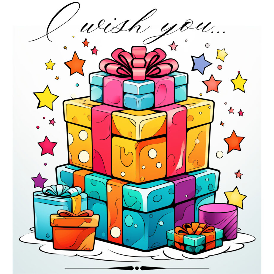 Best Present Coloring Page 2