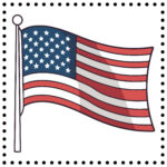 Coloring Book American Flag 2