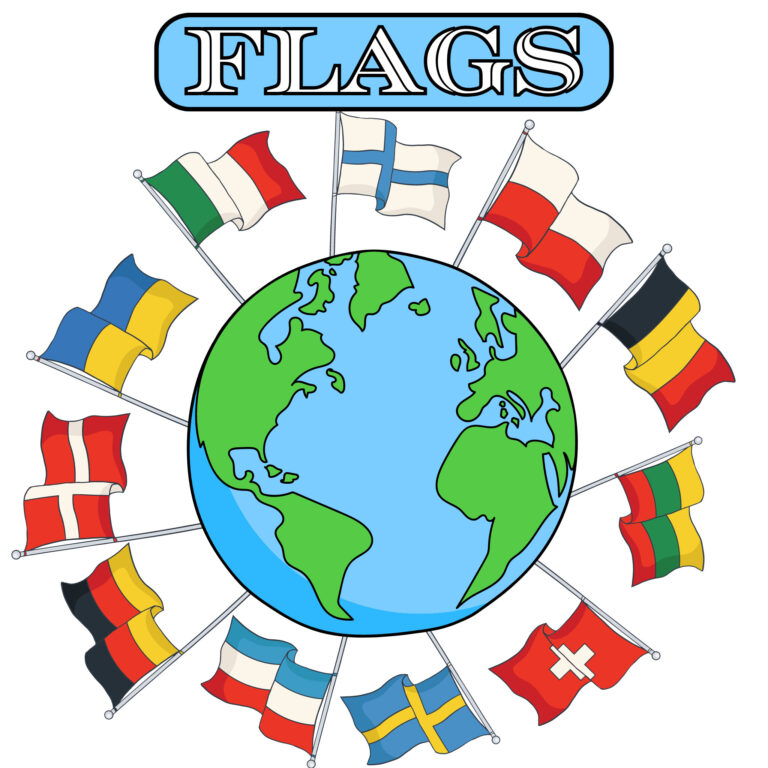 Coloring Pages Flags Of The World | Coloring Pages Mimi Panda
