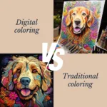 Digital vs. Traditional Coloring