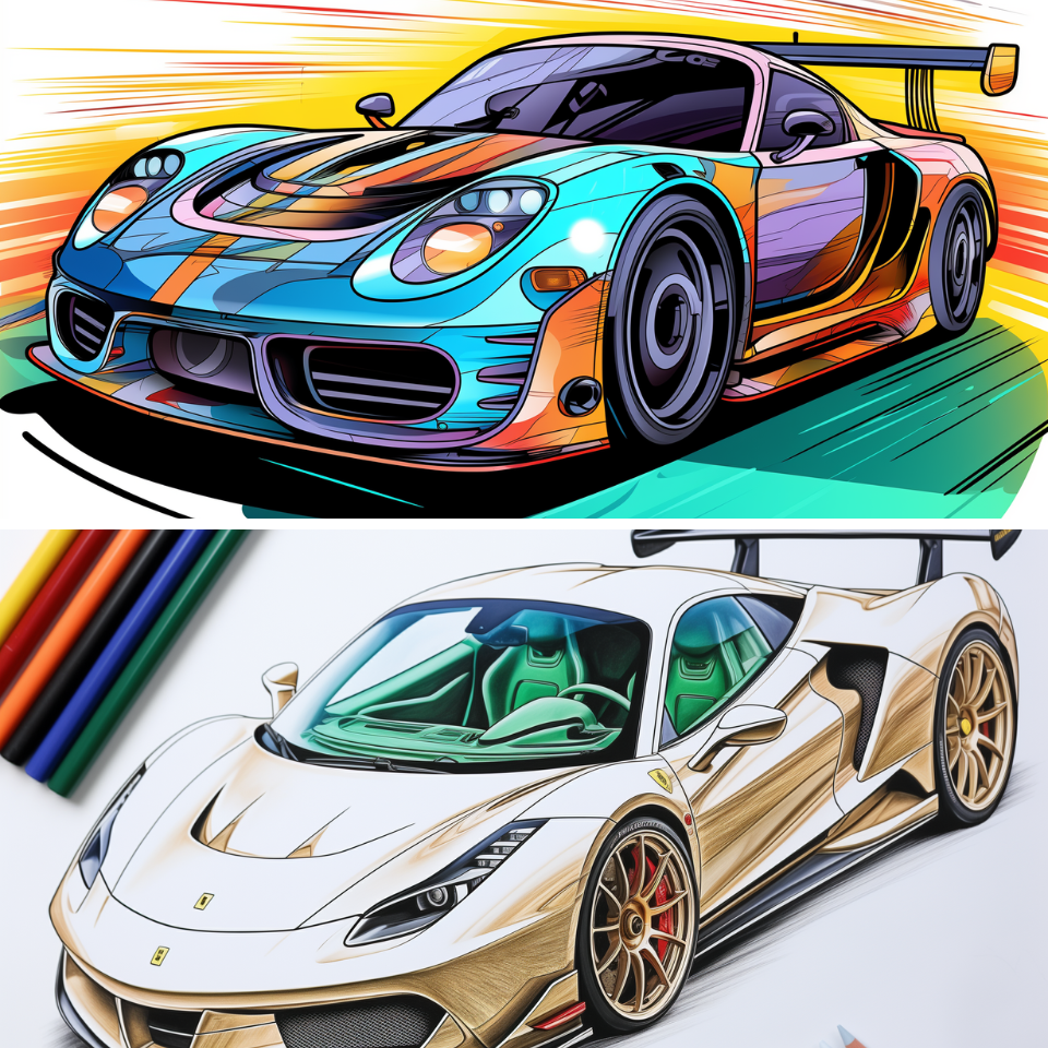 Digital vs. Traditional Coloring 2