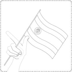 Flag For Coloring - Printable Coloring page