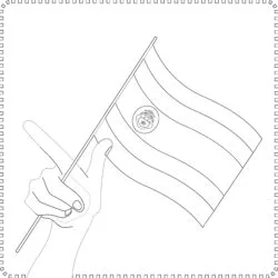 Flag For Coloring - Printable Coloring page