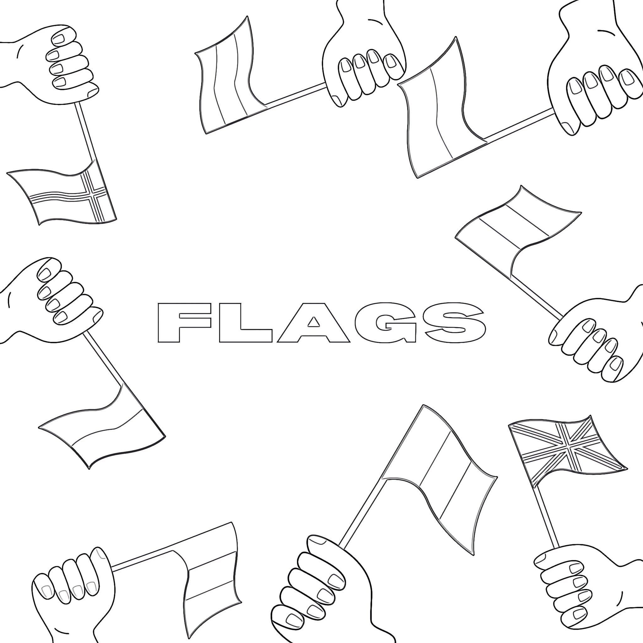 Flags Of The World Coloring Sheets | Coloring Pages Mimi Panda
