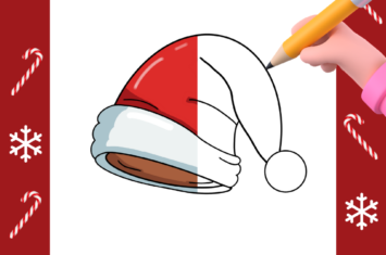 How to Draw a Santa Hat