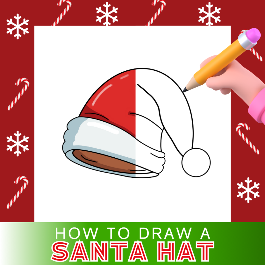 How to Draw a Santa Hat: A Step-by-Step | How to Mimi Panda