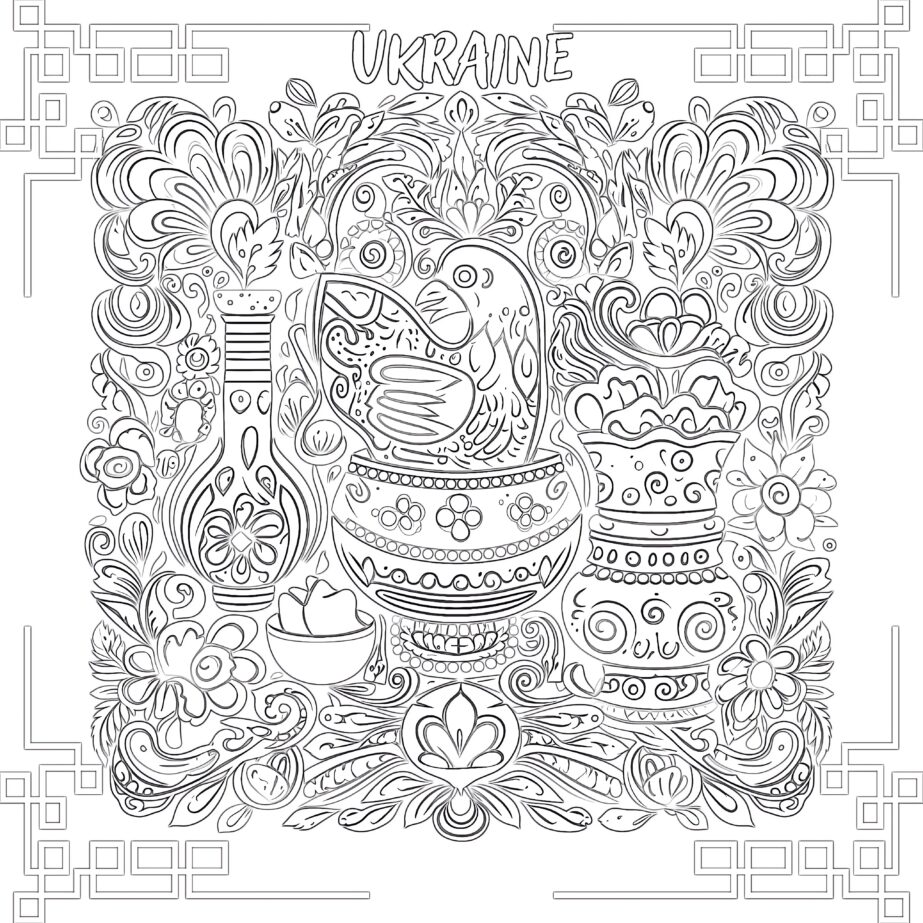 Printable Ukraine Coloring Pages