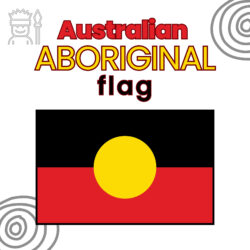 Aboriginal Flag Printable Coloring Page - Origin image