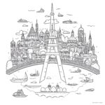 Around The World Colouring Pages