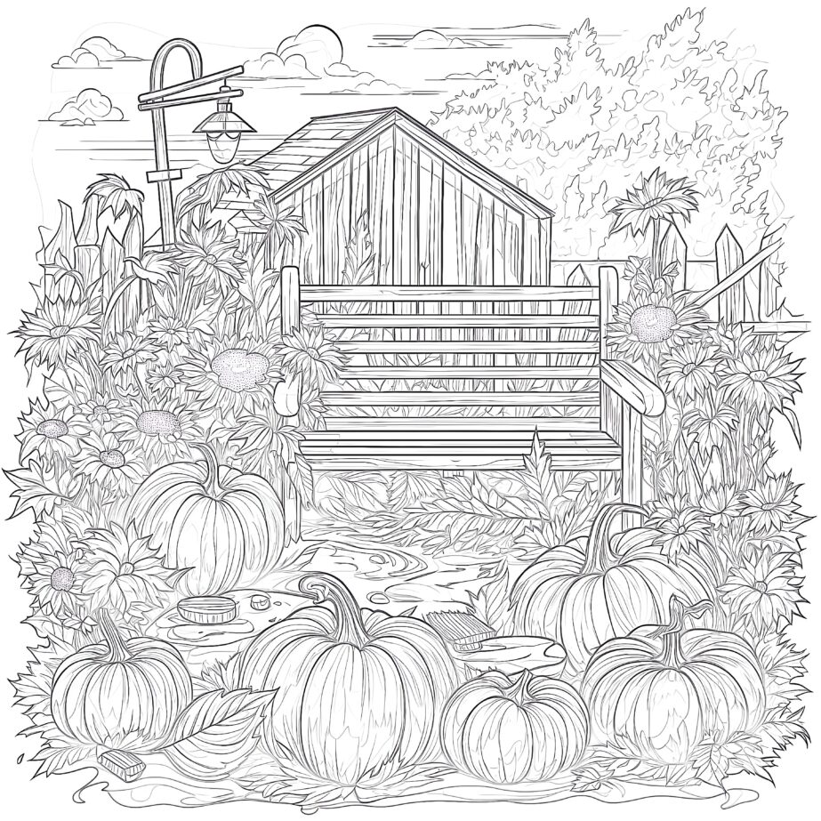 Autumn Coloring Page