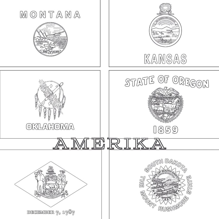 Coloring Pages Of State Flags