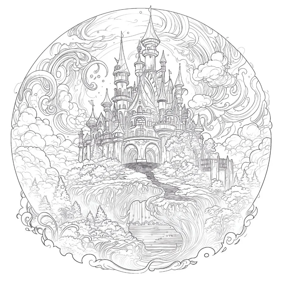 Fantasy Colouring Pages For Adults