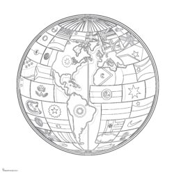 Flag Of The World Coloring Pages - Printable Coloring page