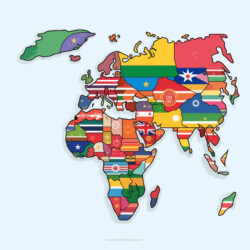 Flags Of The World Coloring Book Coloring Page - Origin image