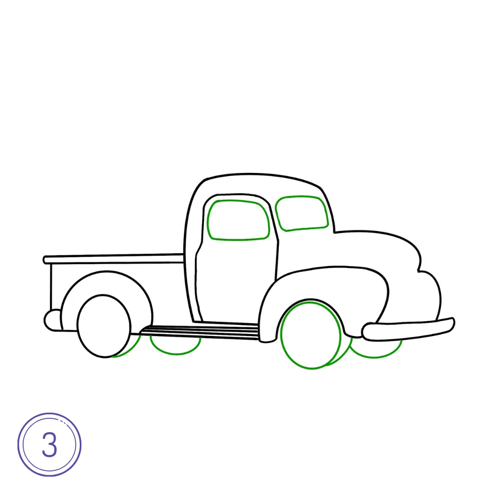 How to Draw a Christmas Car: A Step-by-Step | How to Mimi Panda, image size:960x960