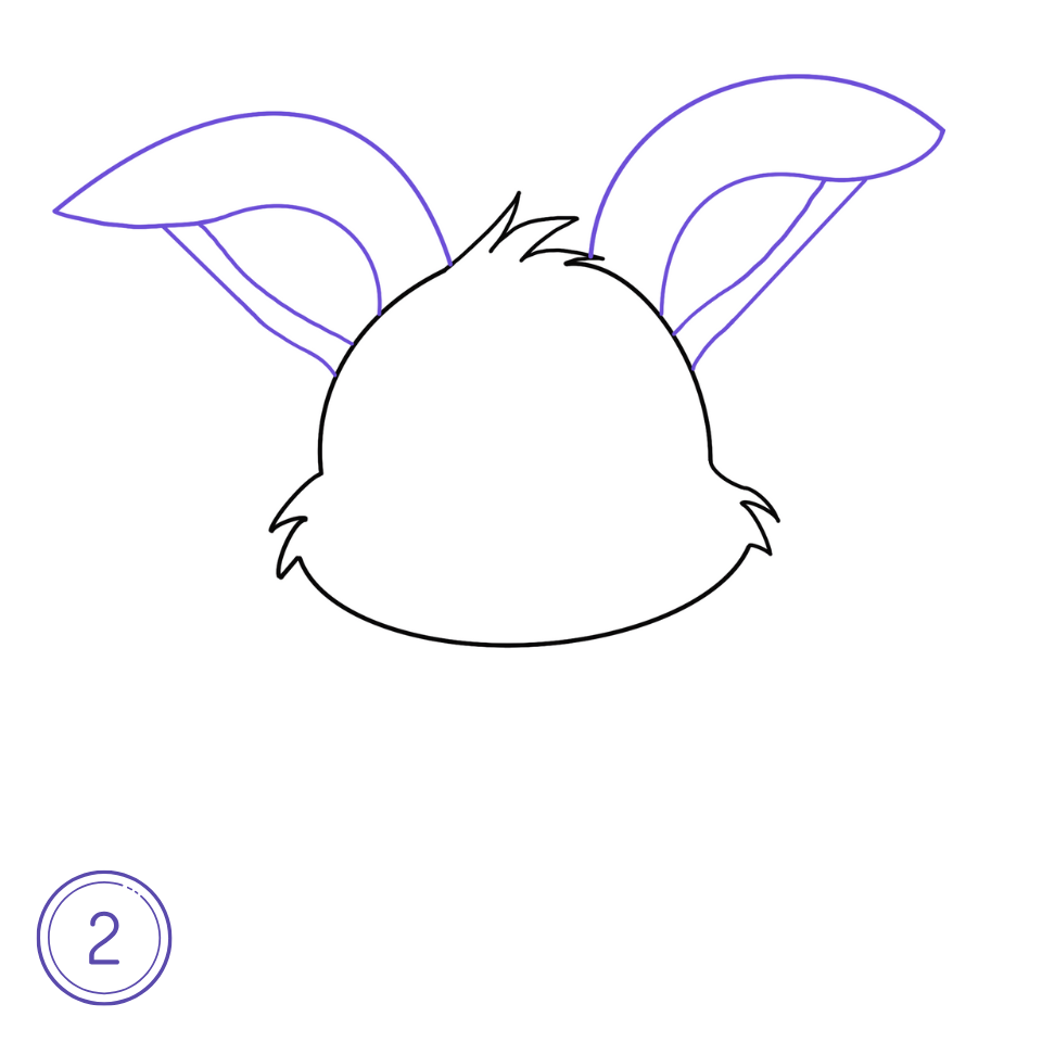 Comment Dessiner un Lapin Étape 2