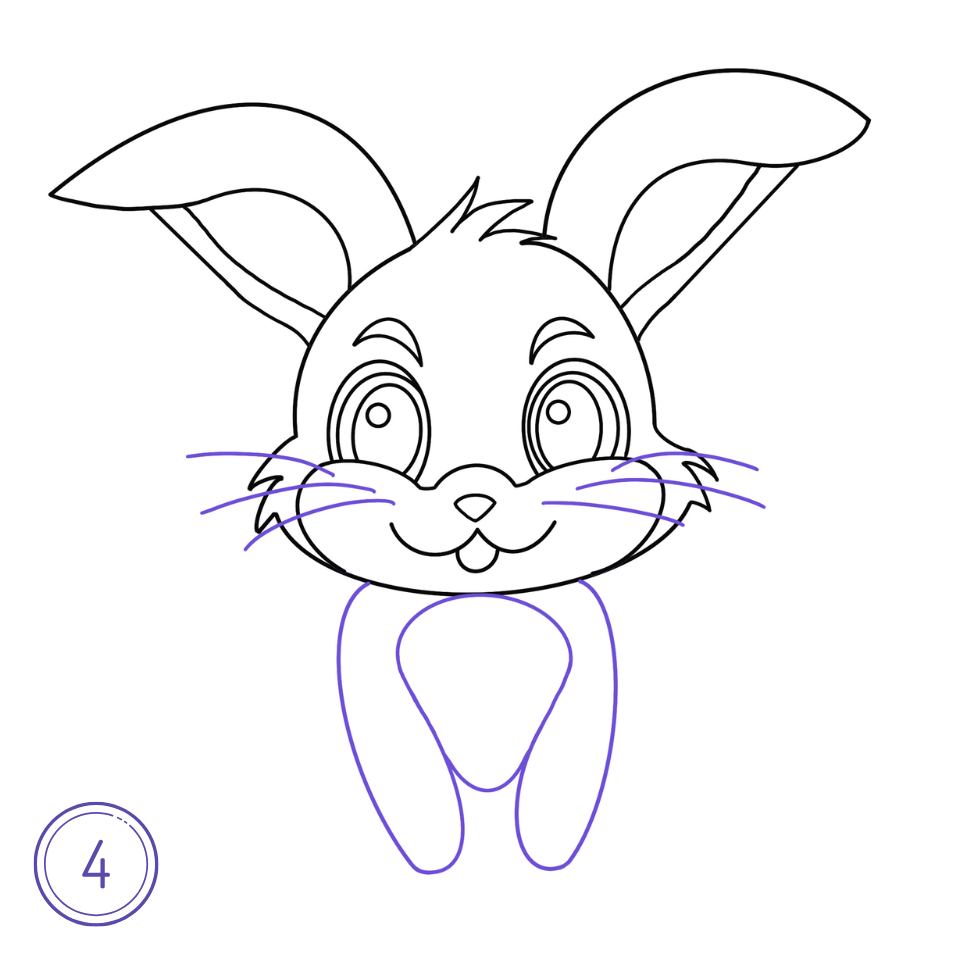 How to Draw a Rabbit Step 4