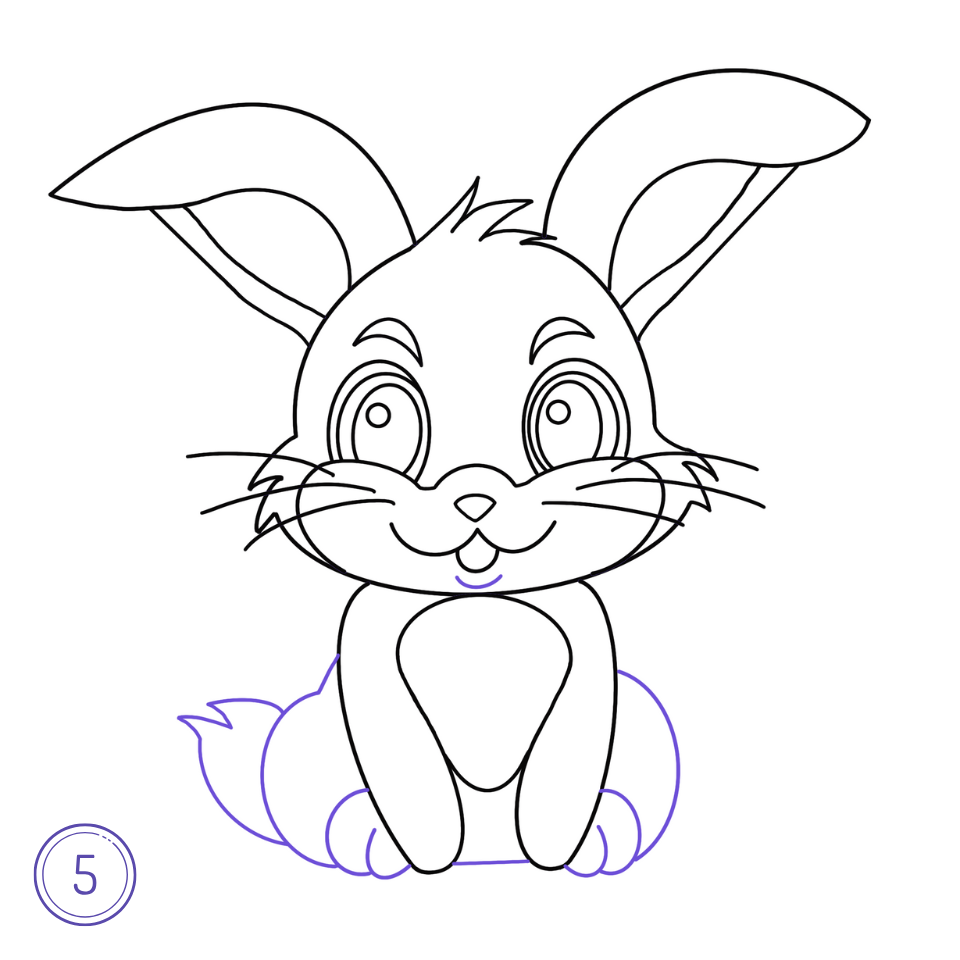 How to Draw a Rabbit Step 5