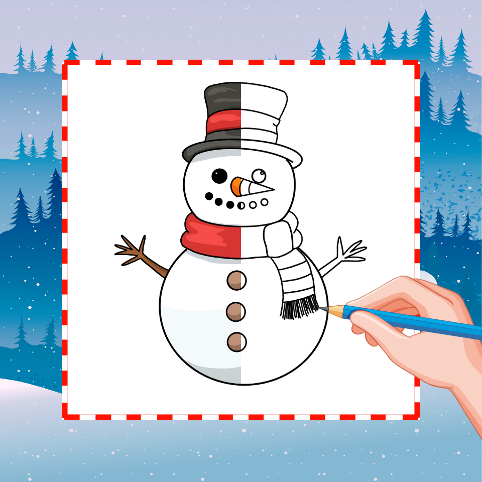 Comment Dessiner un Bonhomme de Neige