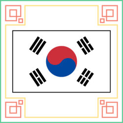 Korean Flag Coloring Page - Origin image