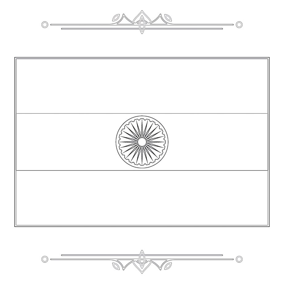 National Flag Coloring Pages