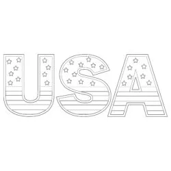 Printable American Flag Coloring Page - Printable Coloring page