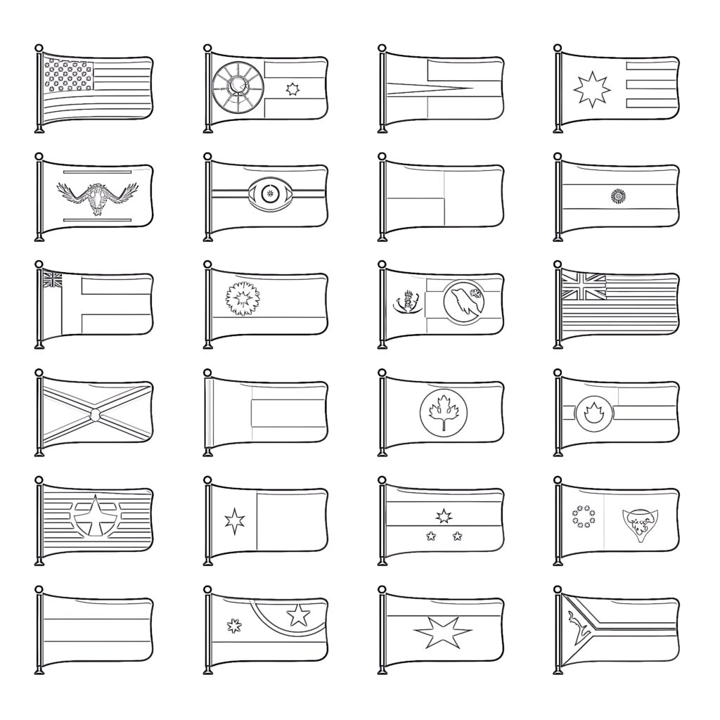 Printable Country Flags Coloring - Printable Country Flags Coloring Pages 1024x1024