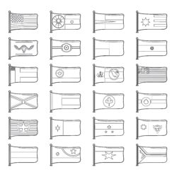 Printable Country Flags Coloring Pages - Printable Coloring page