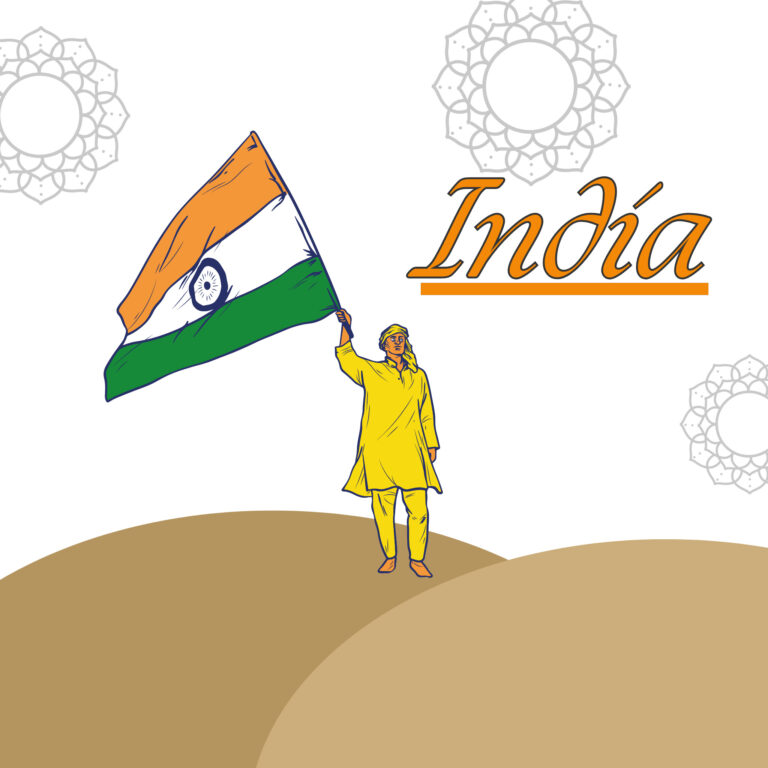 Printable Indian Flag For Colouring | Coloring Pages Mimi Panda