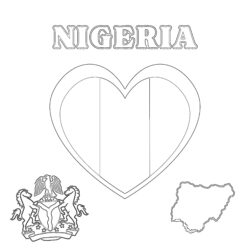 World Flags Colouring Page - Printable Coloring page