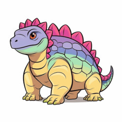 Ankylosaurus Coloring Page - Origin image