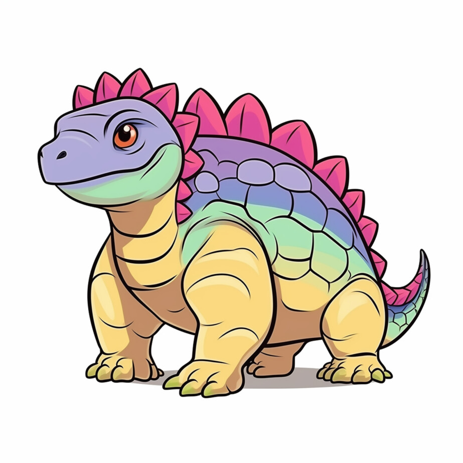 Ankylosaurus Coloring Page 2