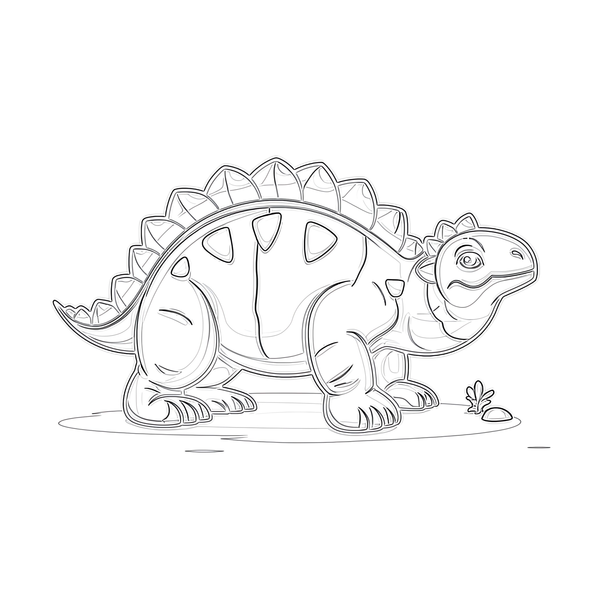 Ankylosaurus Colouring Pages | Coloring Pages Mimi Panda