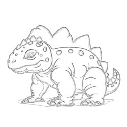 Ankylosaurus Pictures To Coloring Page - Printable Coloring page