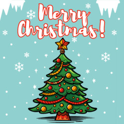 Best Christmas Tree Coloring Page - Origin image