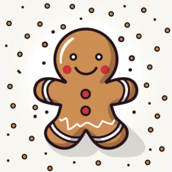 Best Gingerbread Coloring Page - Origin image