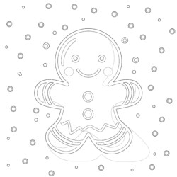 Best Gingerbread Coloring Page - Printable Coloring page