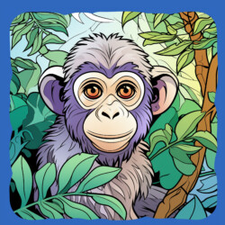 Best Monkey Coloring Page - Origin image