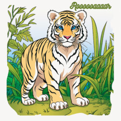 Best Tiger Coloring Page - Origin image