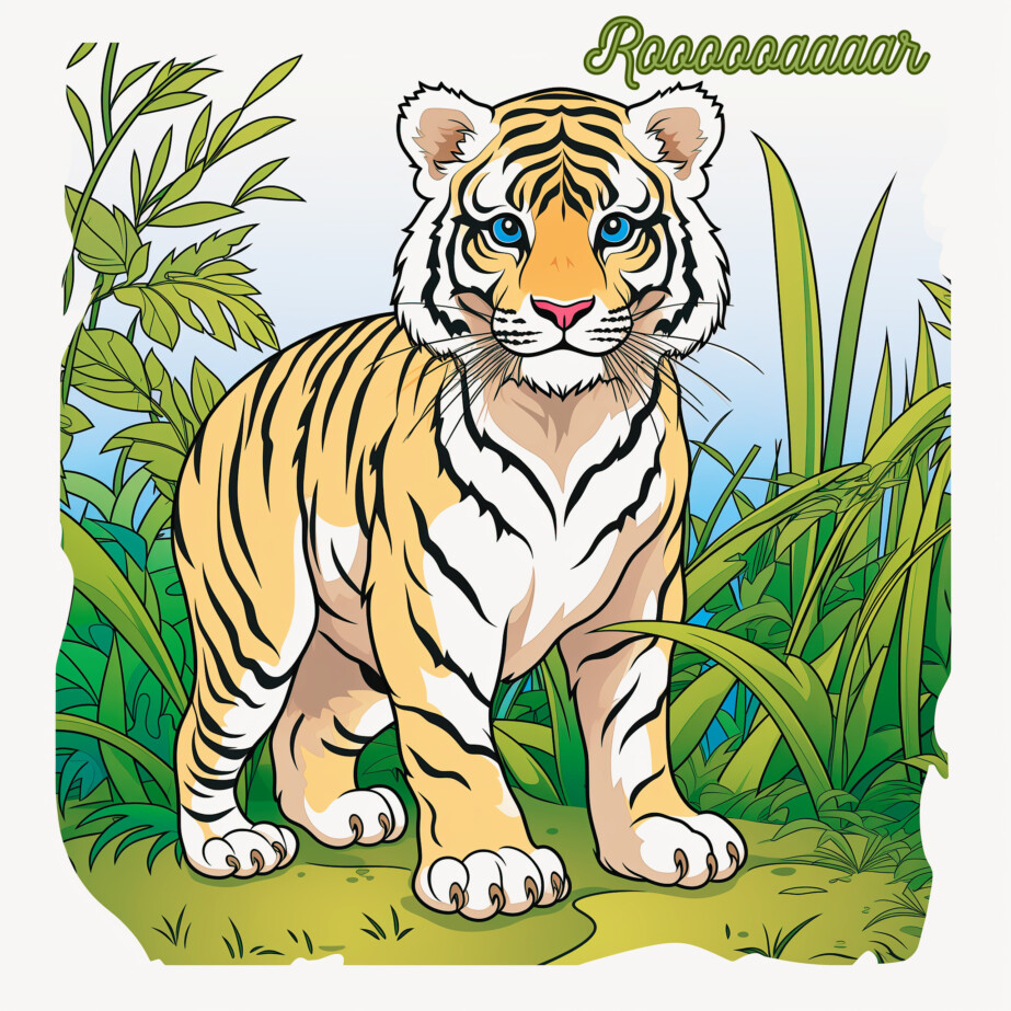 Best Tiger Coloring Page 2