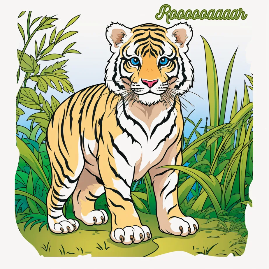Best Tiger Coloring Page 2