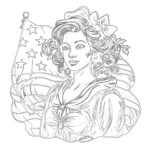 Betsy Ross Coloring Page