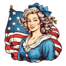 Betsy Ross Coloring Page - Origin image