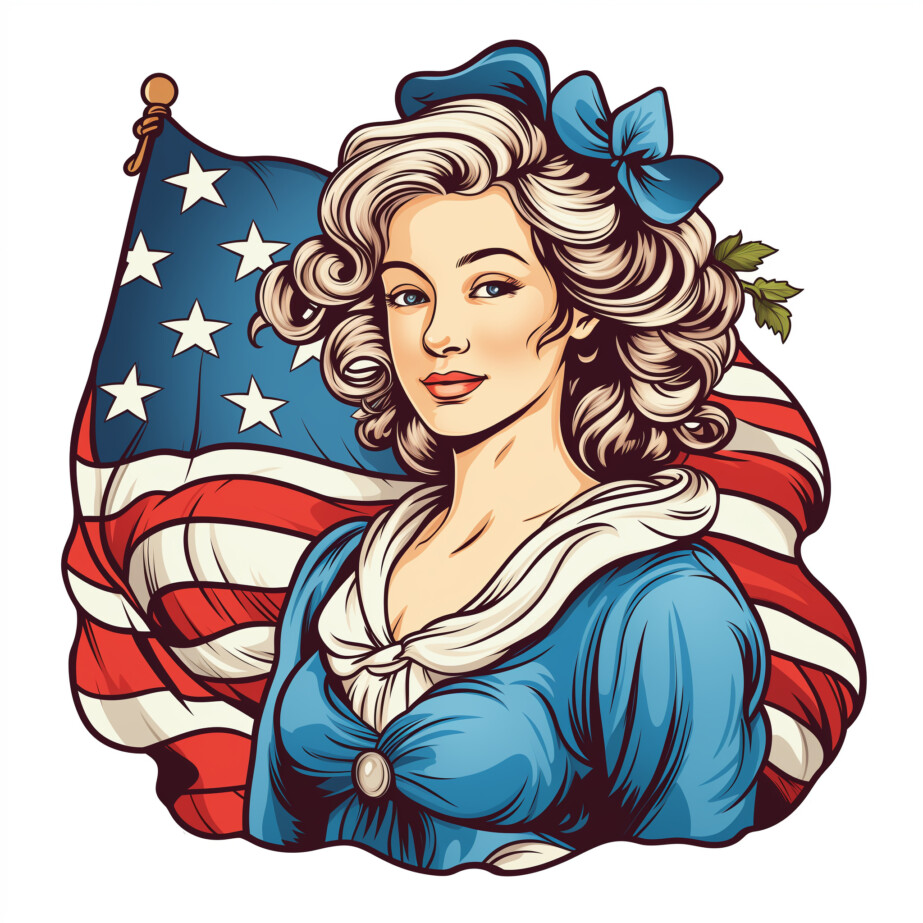 Betsy Ross Coloring Page 2