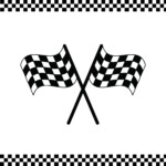 Checkered Flag Coloring Page 2